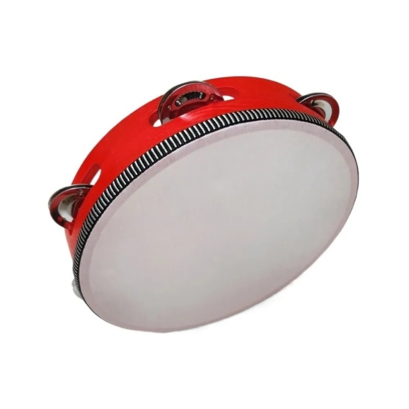 Musical Instrument Tambourine - 4/6/8/10 Inch Hand Held Drum Metal