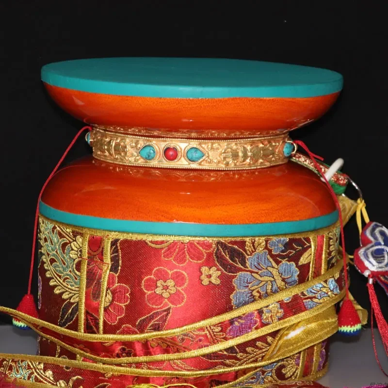 Musical Instrument Tambourine - Gabala Dharma Drum Nepalese Hand Drums