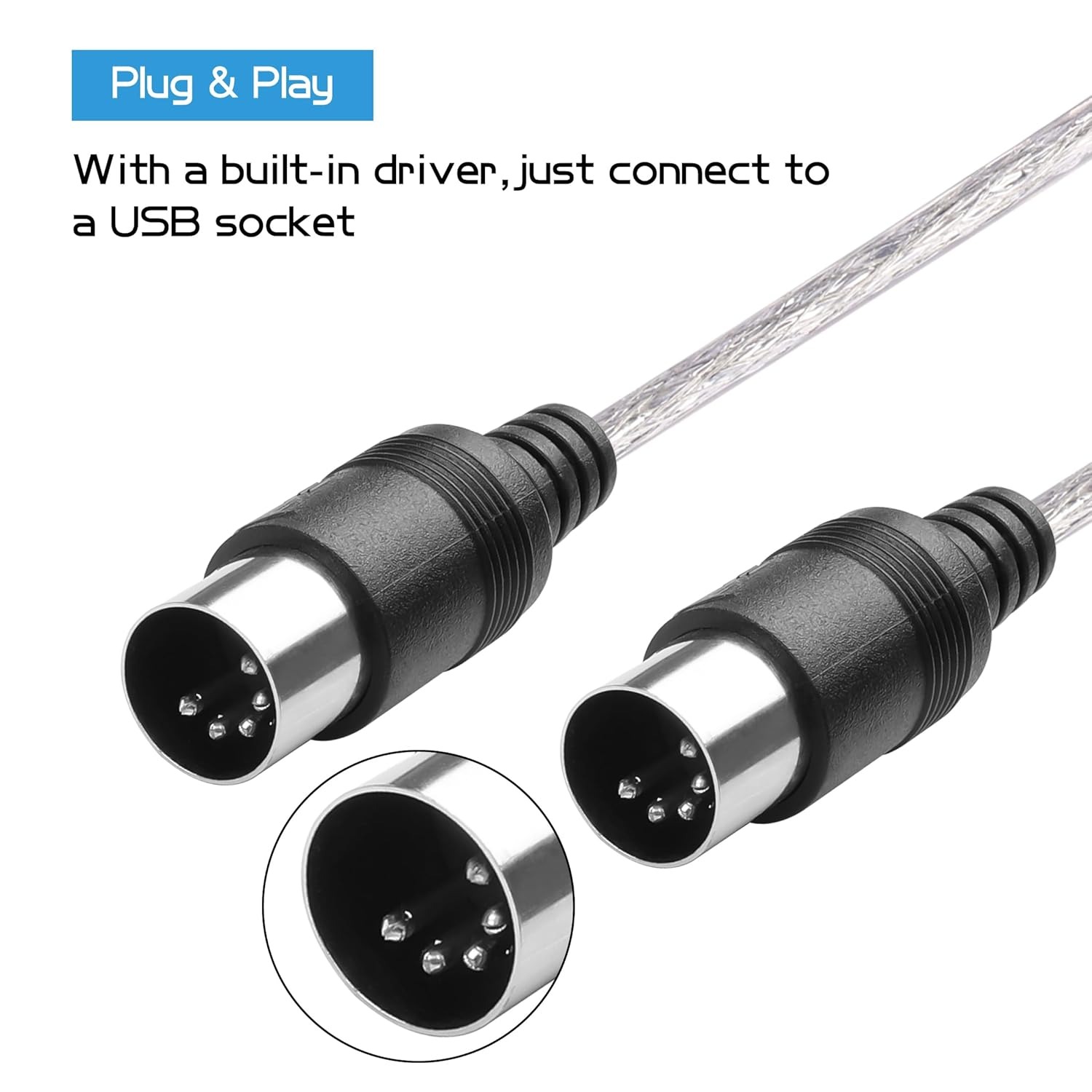 2M USB to 5 Pin MIDI Cable Con - Musical Instrument Synthesizer review and price