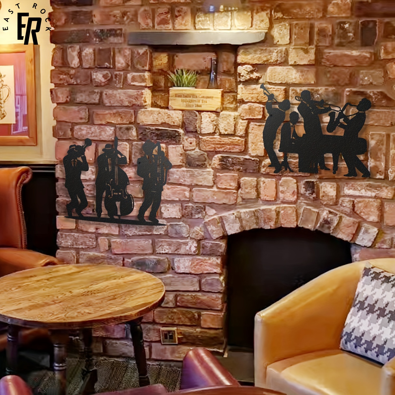 Metal Musician Silhouette Wall - Musical Instrument Logo review and price