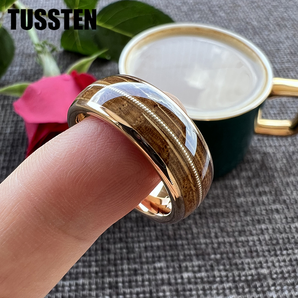 TUSSTEN 8mm Men Women Tungsten - Musical Instrument Logo review and price