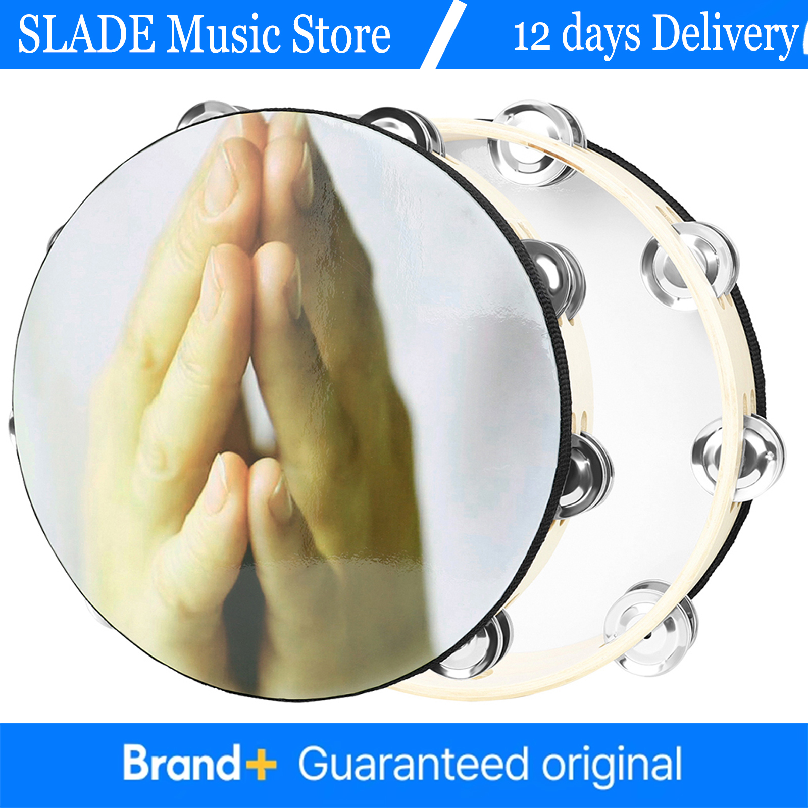 10 Inch Tambourine Wooden Tamb - Musical Instrument Tambourine review and price