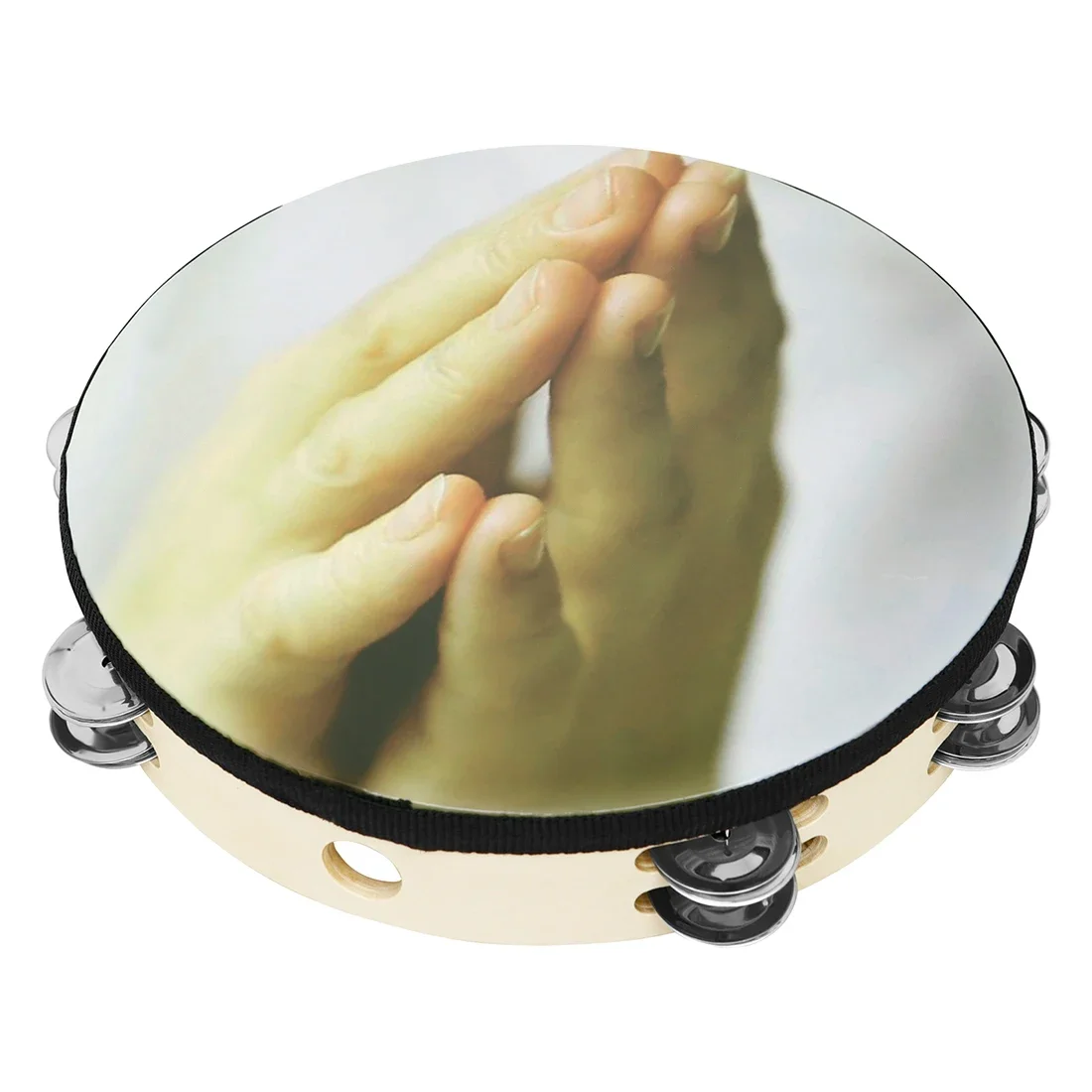 10 Inch Tambourine Wooden Tamb - Musical Instrument Tambourine review and price