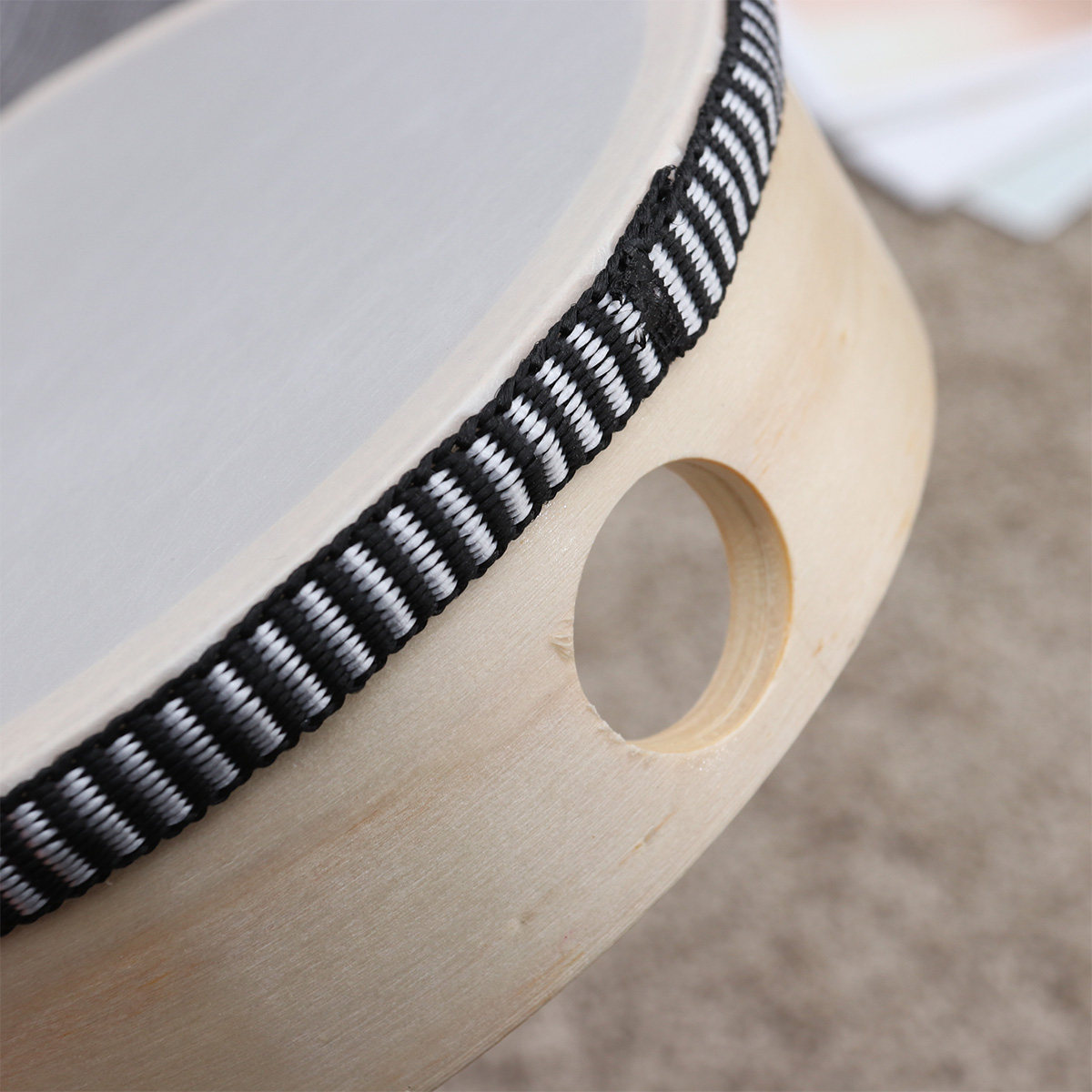 Natural Wooden Tambourine Smal - Musical Instrument Tambourine review and price
