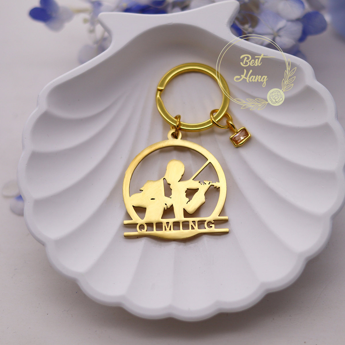 Custom Name Birthstone Pendant - Musical Instrument With Names review and price