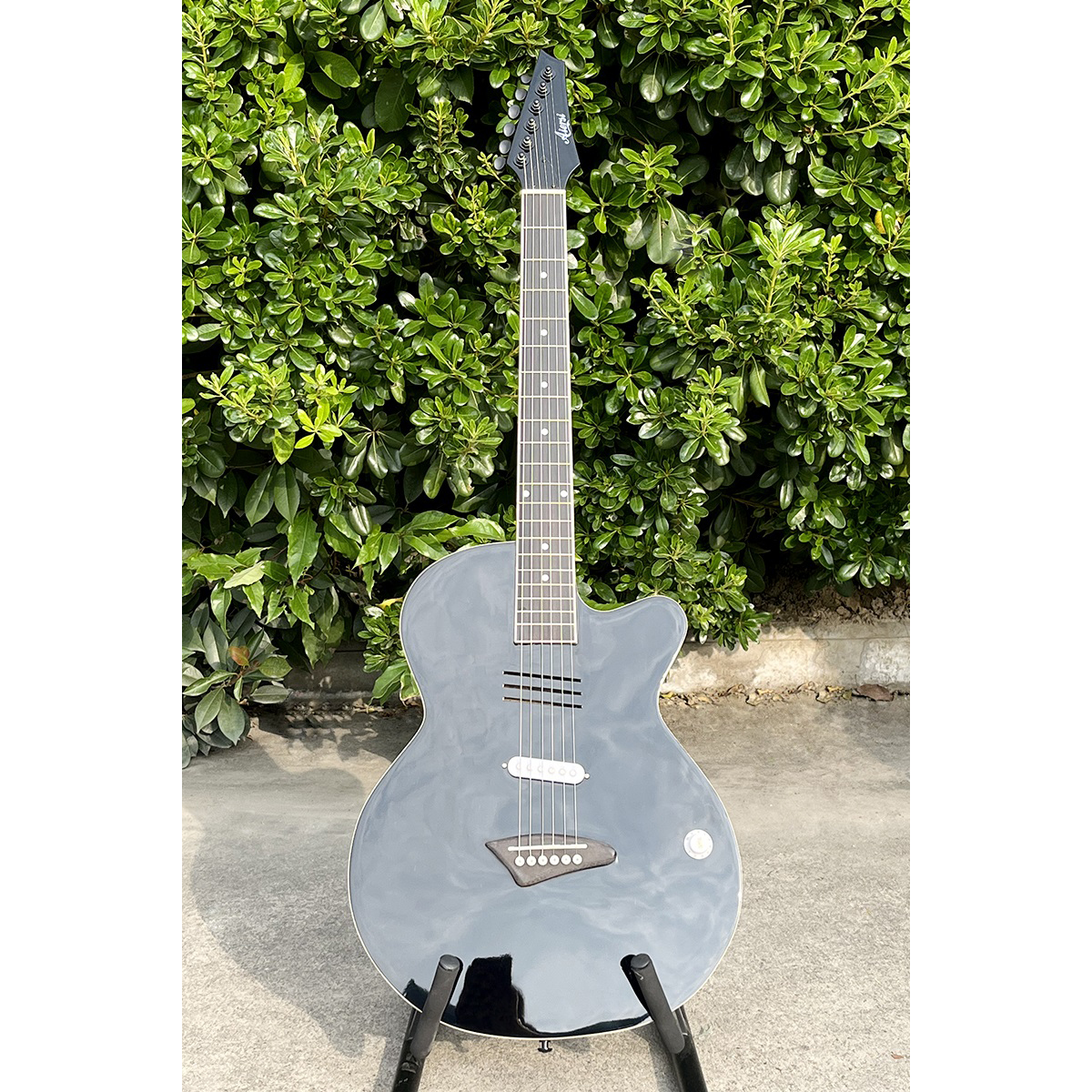 Acoustic Electric Guitar With  - Musical Instrument Logo review and price