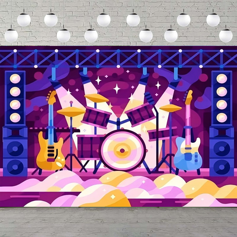 Photography Backdrop Rock Star - Musical Instrument Photo review and price