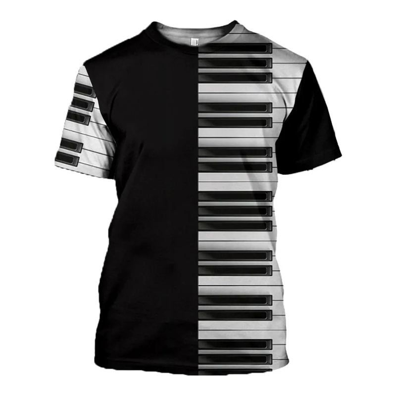 Piano Music 3d Print T Shirts  - Musical Instrument Japan review and price