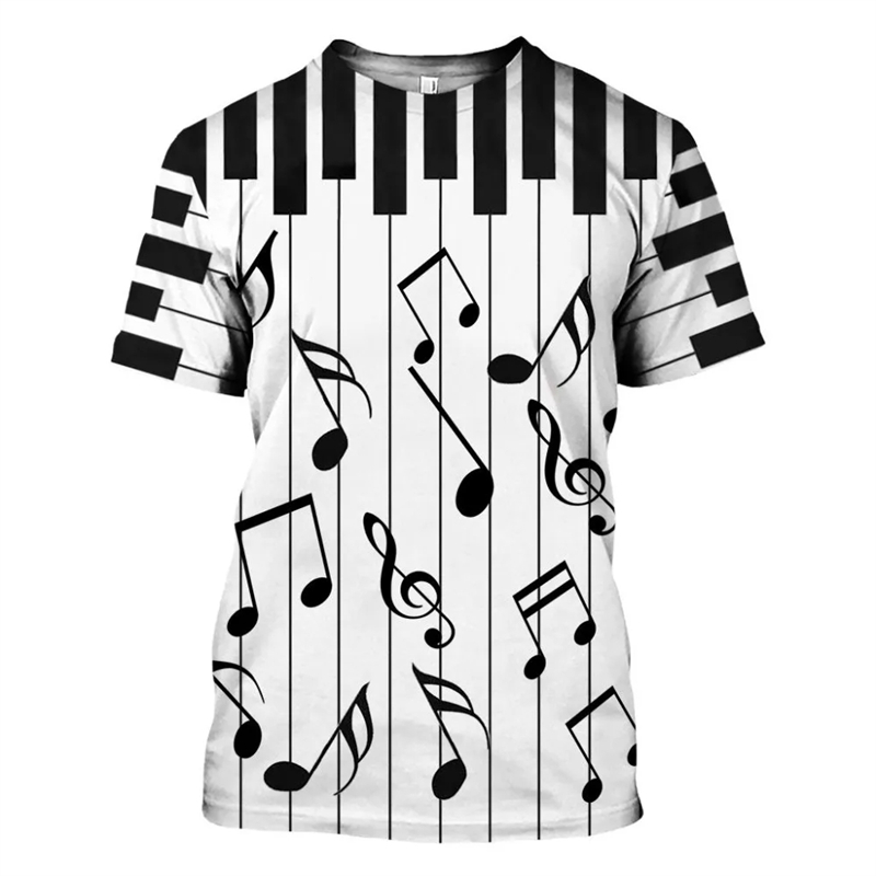 Piano Music 3d Print T Shirts  - Musical Instrument Japan review and price