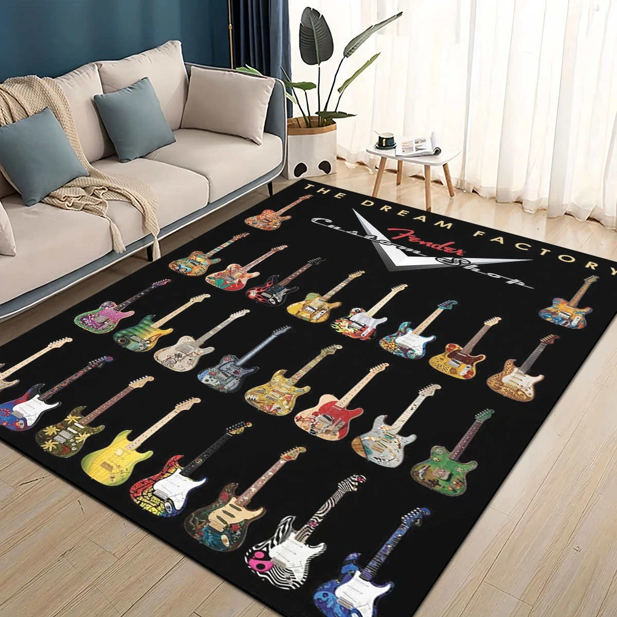 3D Retro Fender logo Guitar In - Musical Instrument Logo review and price