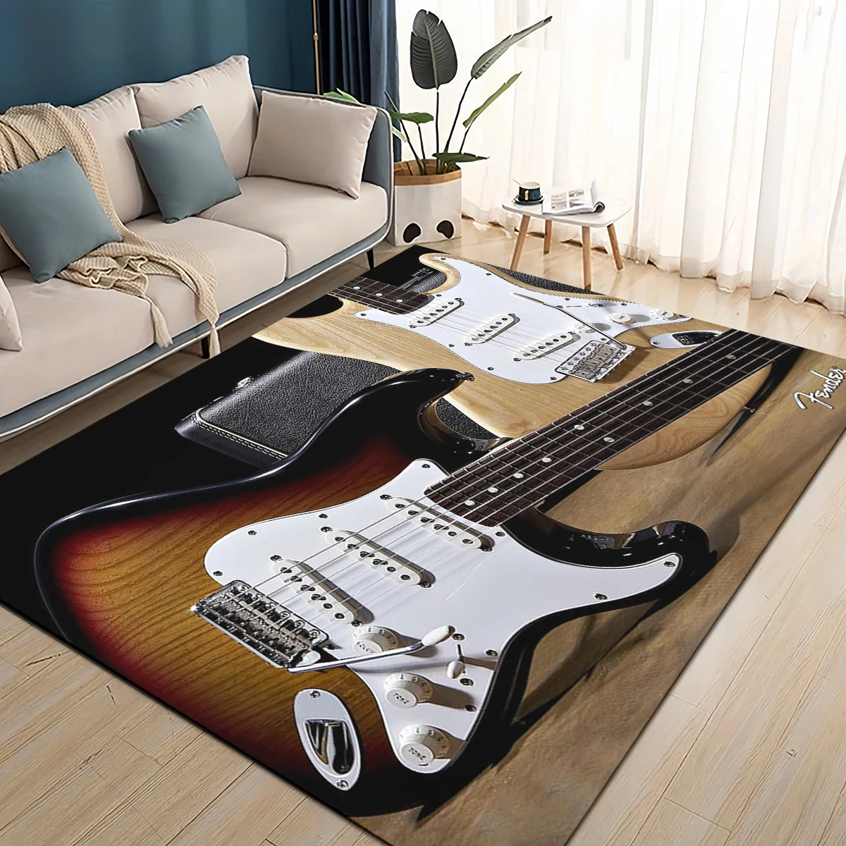 3D Retro Fender logo Guitar In - Musical Instrument Logo review and price
