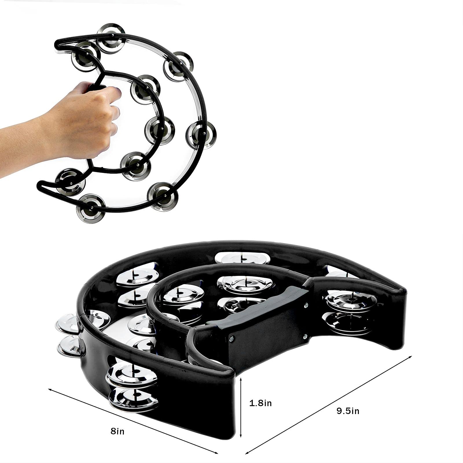 Tambourine Double Row Metal Ji - Musical Instrument Tambourine review and price