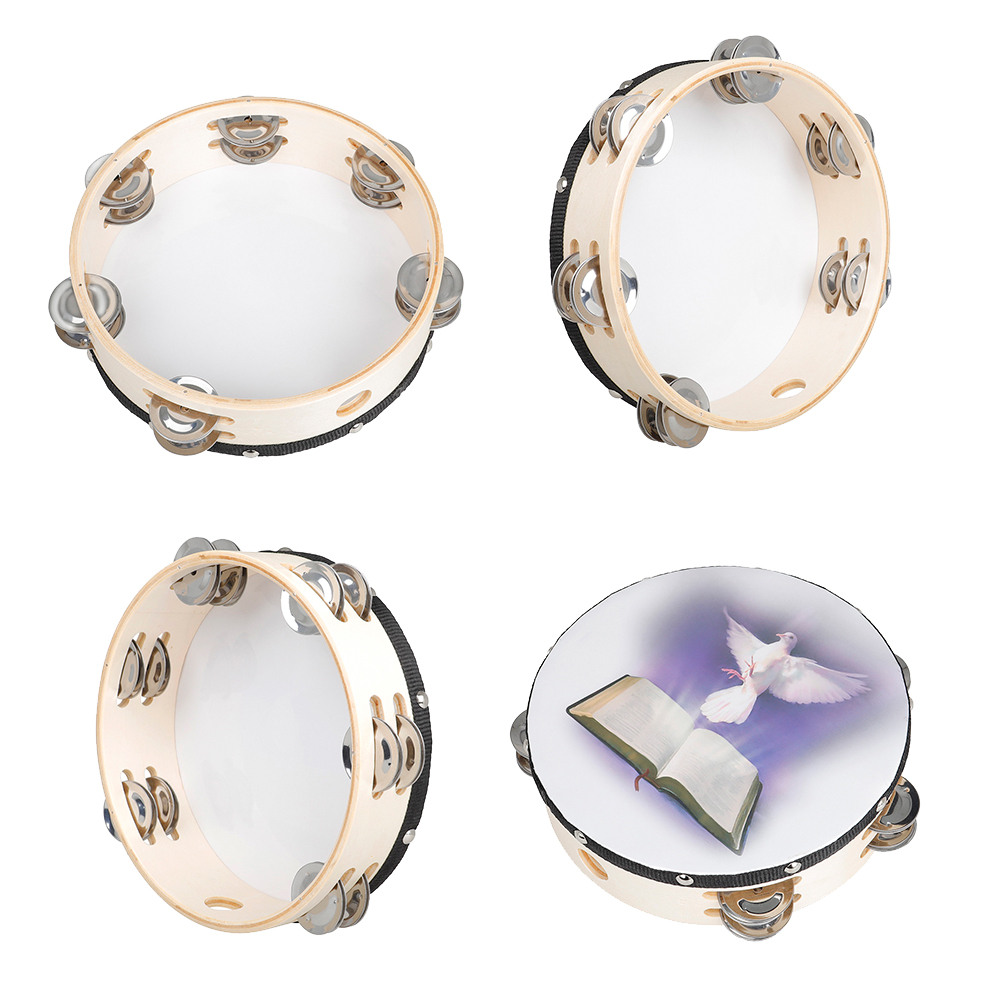 8 Inches Tambourine Peace Pige - Musical Instrument Tambourine review and price