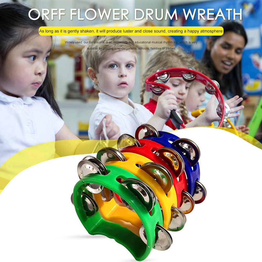 4pcs Tambourine Jingles Rattle - Musical Instrument Tambourine review and price