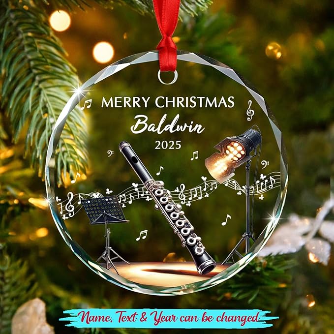 Awesome Piccolo Glass Ornament - Musical Instrument With Names review and price