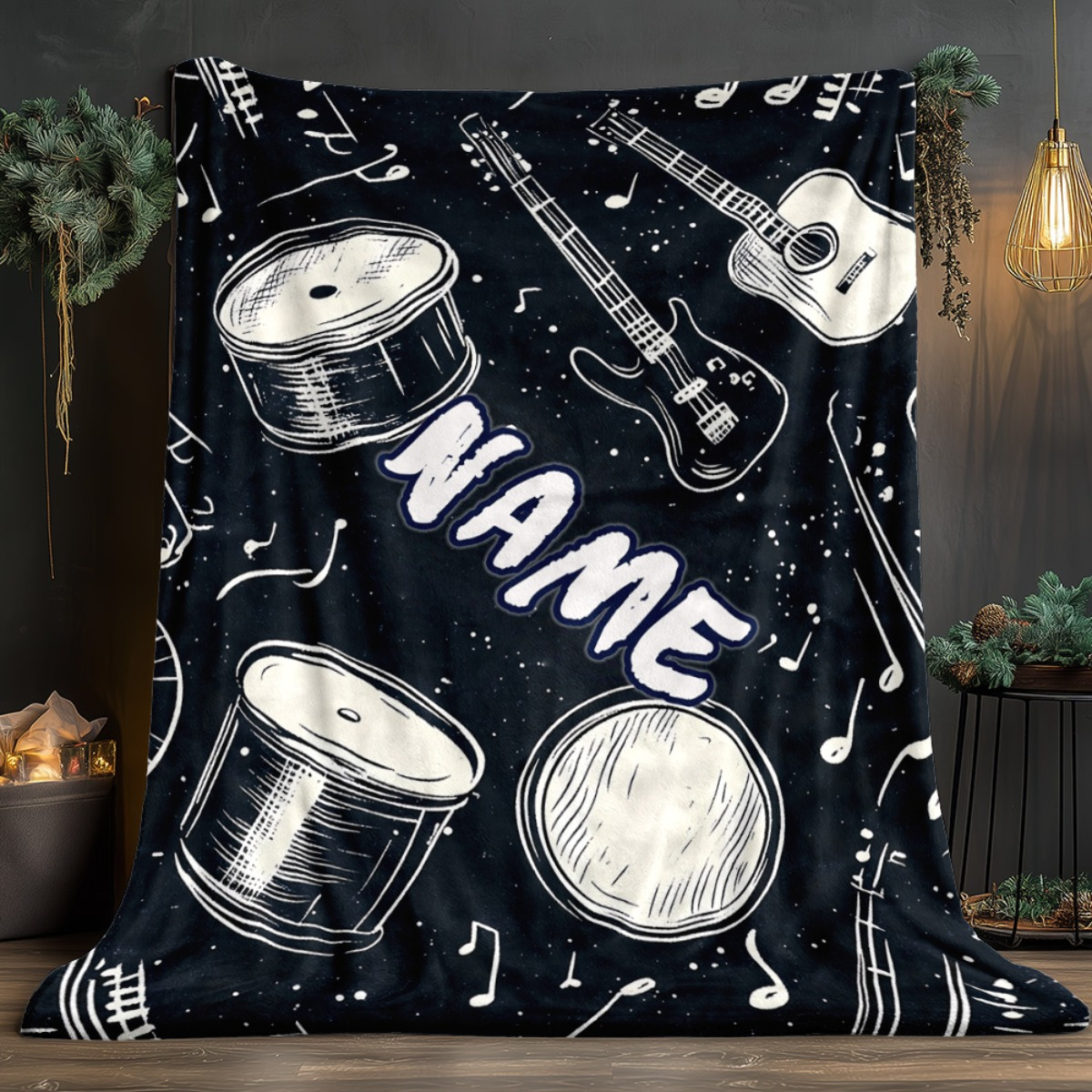 Personalized Music Lover's Bla - Musical Instrument With Names review and price