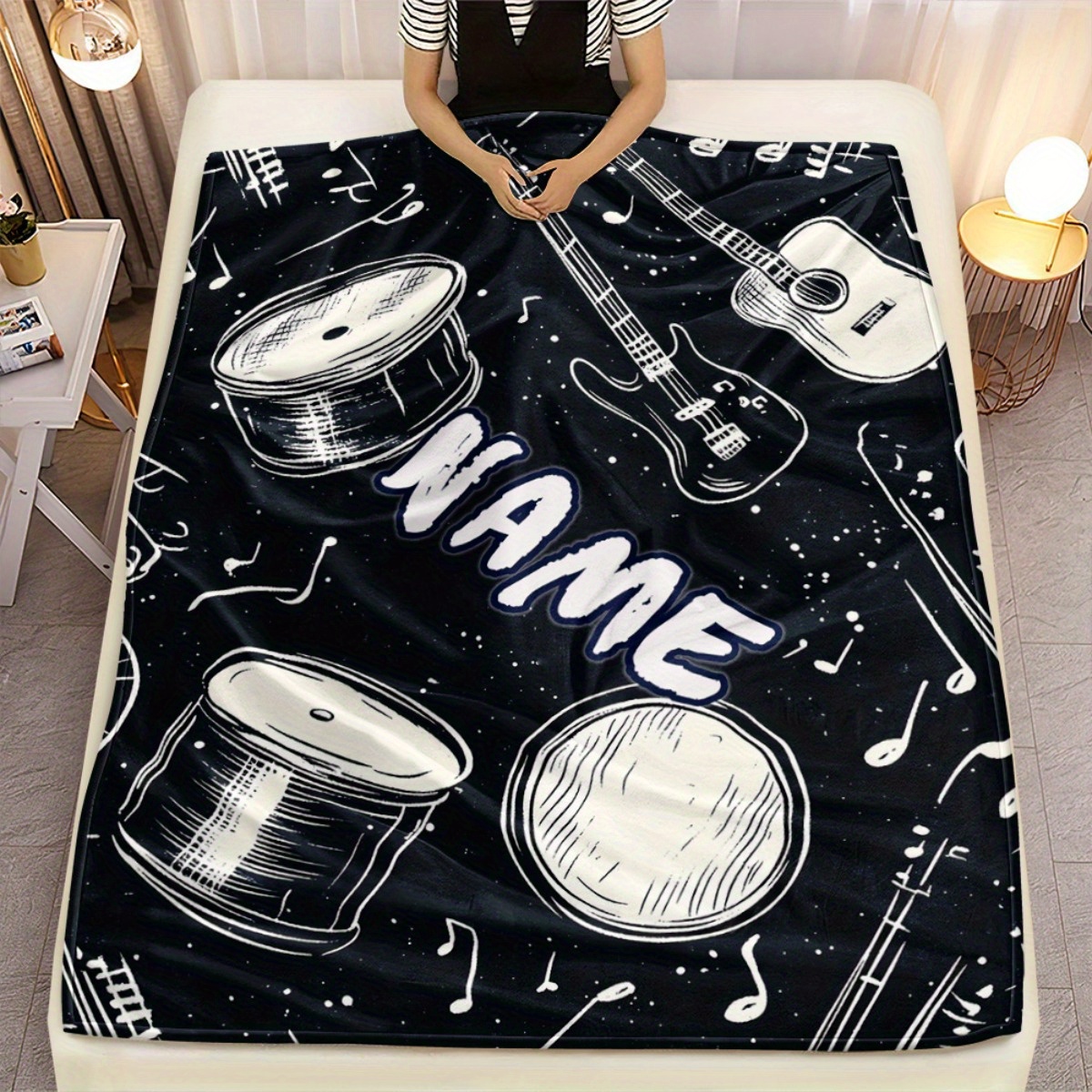 Personalized Music Lover's Bla - Musical Instrument With Names review and price