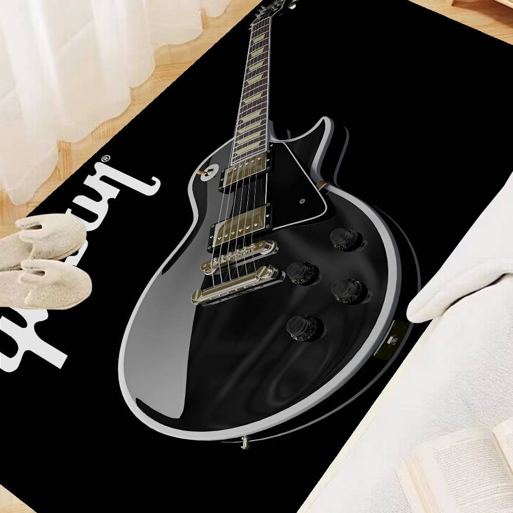 Gibson Guitar Logo Floor Mat I - Musical Instrument Logo review and price