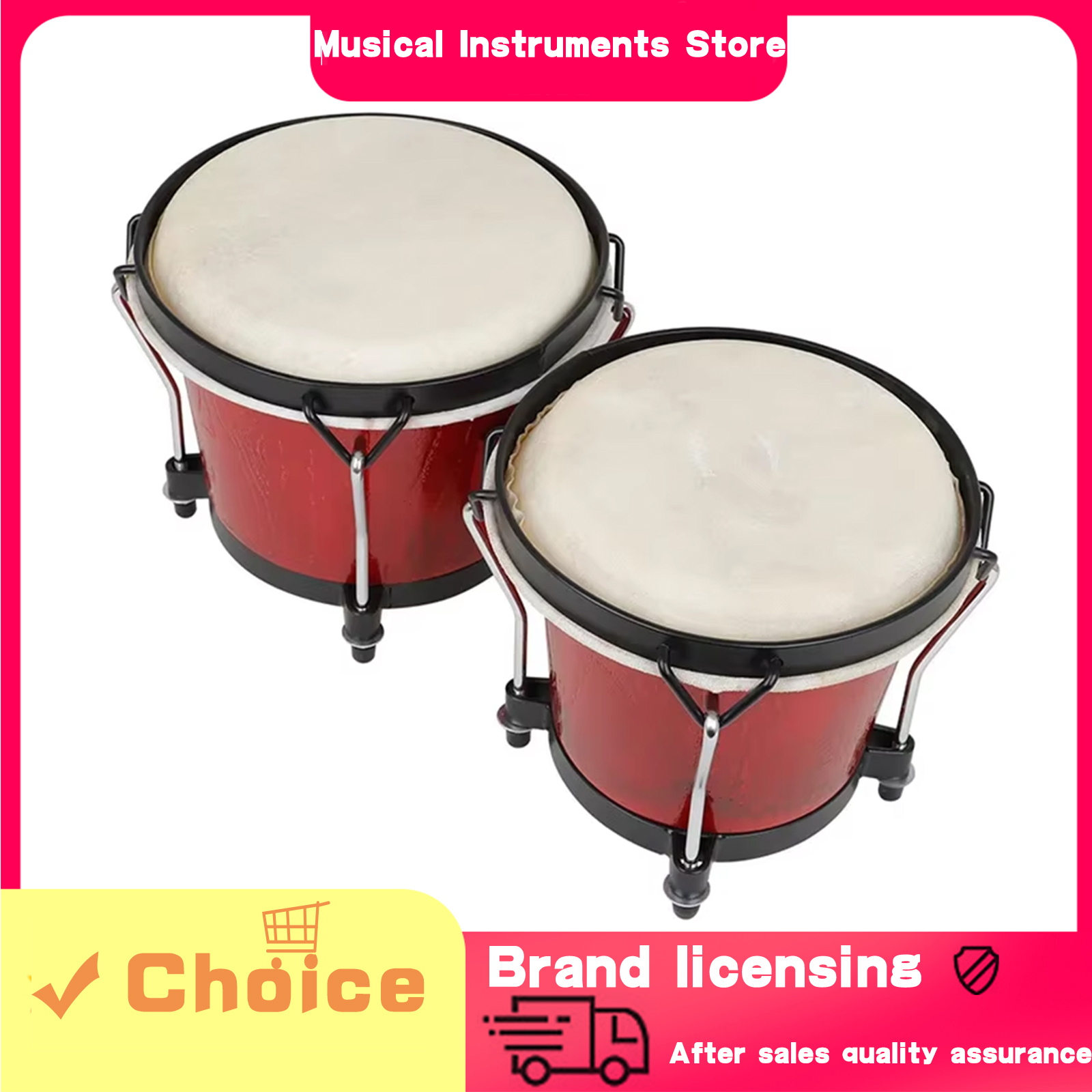 IRIN African Bongo Drums Woode - Musical Instrument Tambourine review and price