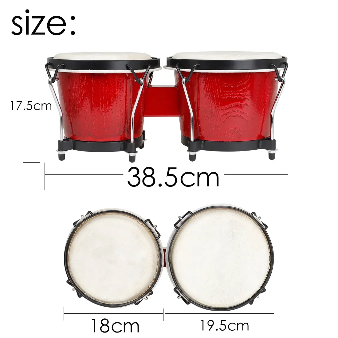 IRIN African Bongo Drums Woode - Musical Instrument Tambourine review and price