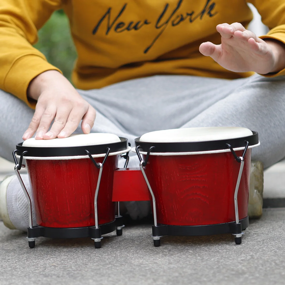 IRIN African Bongo Drum Wooden - Musical Instrument Tambourine review and price
