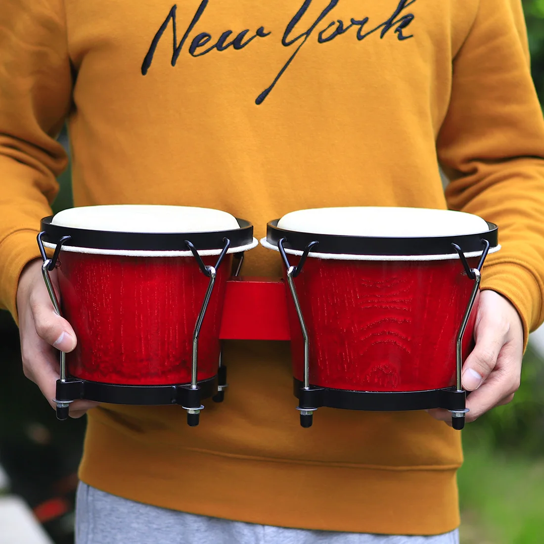IRIN African Bongo Drum Wooden - Musical Instrument Tambourine review and price