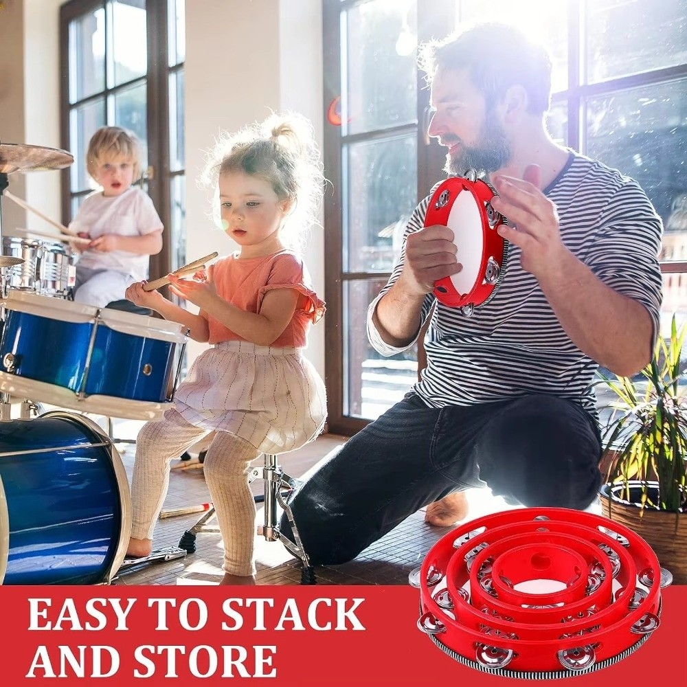 4/6/8/10 Inch Hand Held Drum W - Musical Instrument Tambourine review and price